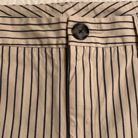 CAbi Tick-Tock Cropped Highrise Work Pants Striped - Picture 3 of 11